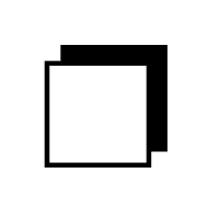 Upper Right Drop-Shadowed White Square