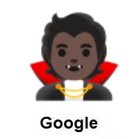 Vampire: Dark Skin Tone on Google Android