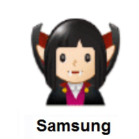 Vampire: Light Skin Tone on Samsung