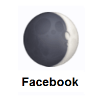 Waxing Crescent Moon on Facebook