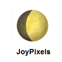 Waxing Gibbous Moon on JoyPixels