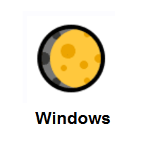 Waxing Gibbous Moon on Microsoft Windows