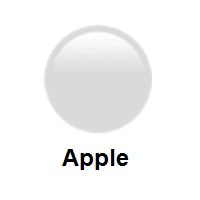 White Circle on Apple iOS