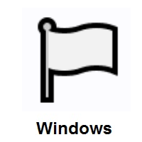 White Flag on Microsoft Windows