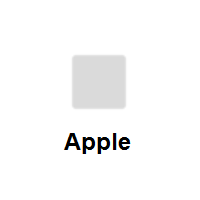 White Small Square on Apple iOS