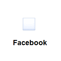 White Small Square on Facebook
