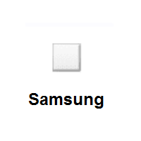 White Small Square on Samsung