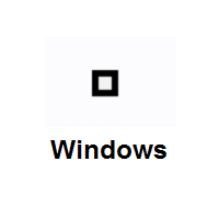 White Small Square on Microsoft Windows