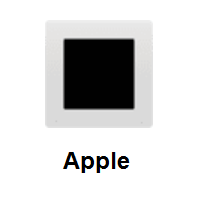 White Square Button on Apple iOS