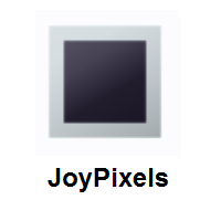 White Square Button on JoyPixels