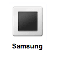 White Square Button on Samsung