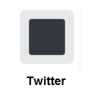 White Square Button on Twitter Twemoji
