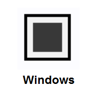 White Square Button on Microsoft Windows