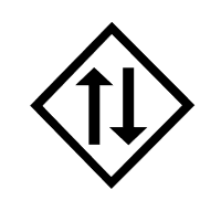 White Two-Way Left Way Traffic
