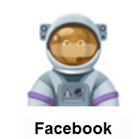 Woman Astronaut: Dark Skin Tone on Facebook