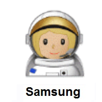 Woman Astronaut: Medium-Light Skin Tone on Samsung