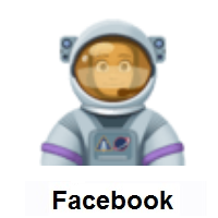 Woman Astronaut: Medium Skin Tone on Facebook