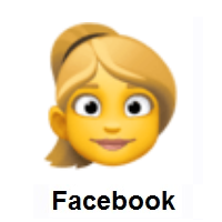 Woman: Blond Hair on Facebook