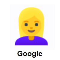 Woman: Blond Hair on Google Android