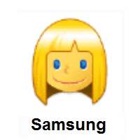 Woman: Blond Hair on Samsung