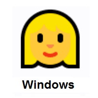 Woman: Blond Hair on Microsoft Windows
