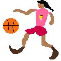 Woman Bouncing Ball: Medium-Dark Skin Tone