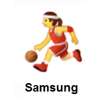 Woman Bouncing Ball on Samsung