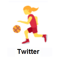 Woman Bouncing Ball on Twitter Twemoji