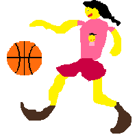 Woman Bouncing Ball