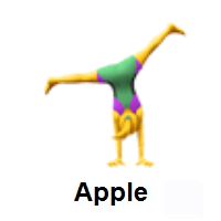 Woman Cartwheeling on Apple iOS