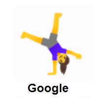 Woman Cartwheeling on Google Android