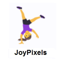 Woman Cartwheeling on JoyPixels