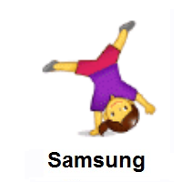 Woman Cartwheeling on Samsung