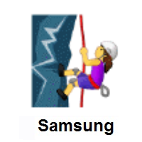Woman Climbing on Samsung