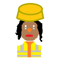 Woman Construction Worker: Medium-Dark Skin Tone