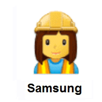 Woman Construction Worker on Samsung