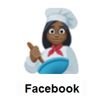 Woman Cook: Dark Skin Tone on Facebook