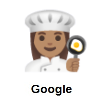 Woman Cook: Medium Skin Tone on Google Android