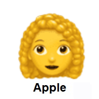 Woman: Curly Hair on Apple iOS