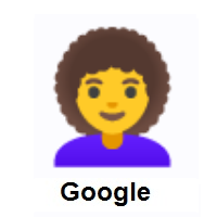 Woman: Curly Hair on Google Android