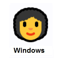 Woman: Curly Hair on Microsoft Windows
