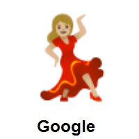 Woman Dancing: Medium-Light Skin Tone on Google Android