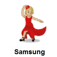 Woman Dancing: Medium-Light Skin Tone on Samsung