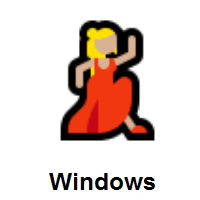Woman Dancing: Medium-Light Skin Tone on Microsoft Windows