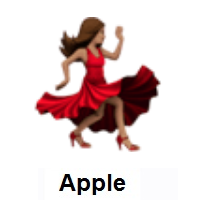 Woman Dancing: Medium Skin Tone on Apple iOS