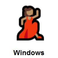 Woman Dancing: Medium Skin Tone on Microsoft Windows
