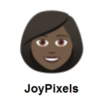 Woman: Dark Skin Tone on JoyPixels