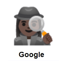 Woman Detective: Dark Skin Tone on Google Android