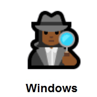 Woman Detective: Medium-Dark Skin Tone on Microsoft Windows