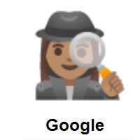 Woman Detective: Medium Skin Tone on Google Android
